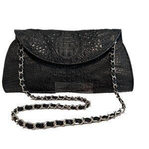 Real Crocodile Leather Clutch